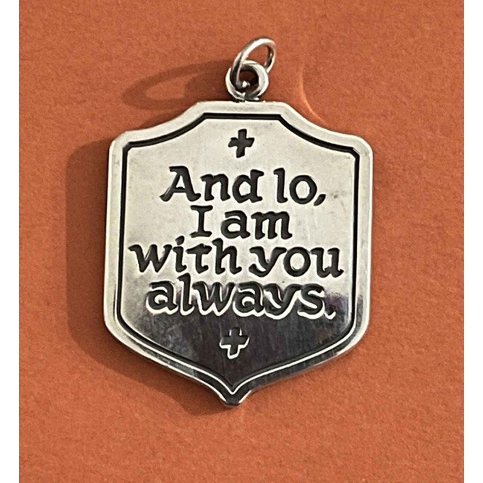 James Avery Retired Sterling Silver And Lo I Am With You Always Pendant 545$